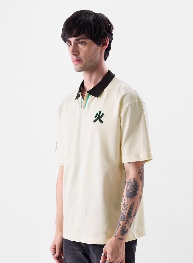 ذا سوليد ستور بولو واسع بطبعة تنين - Image 5